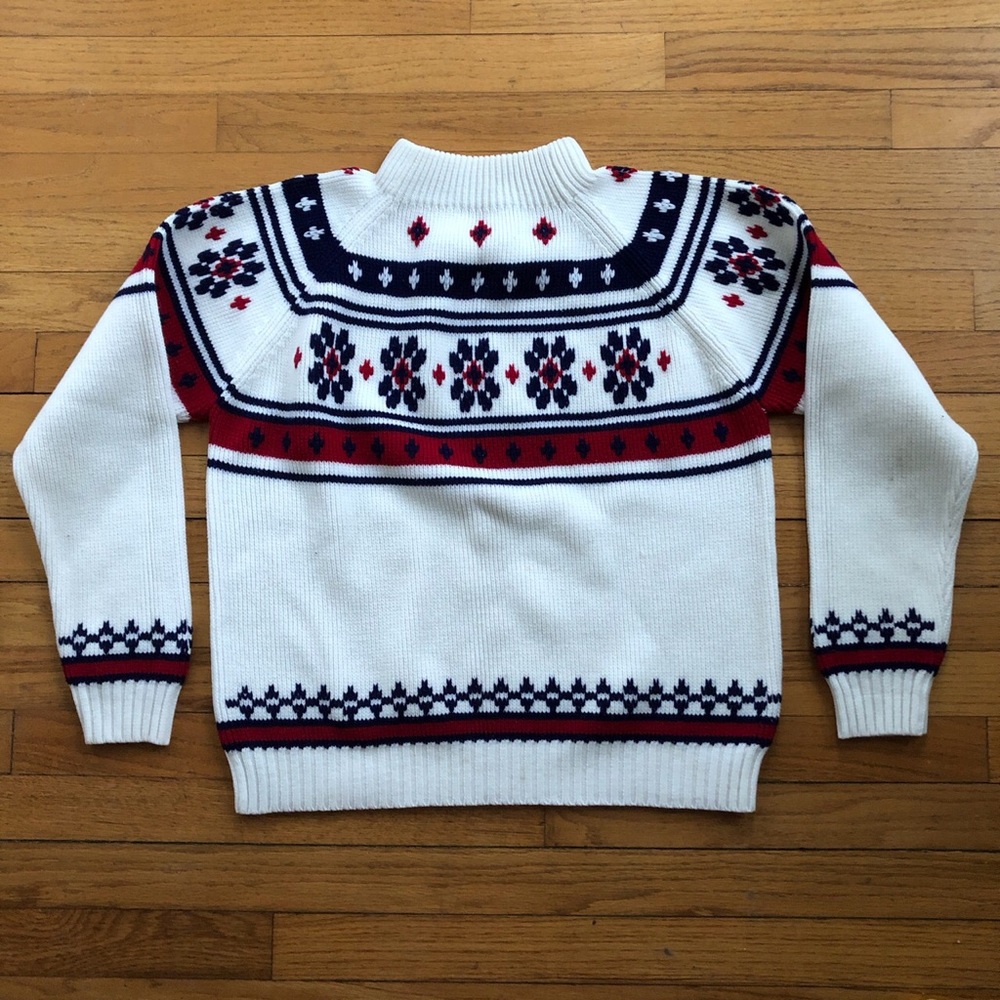VTG 70s 80s ski sweater Fair Isles JC Penney